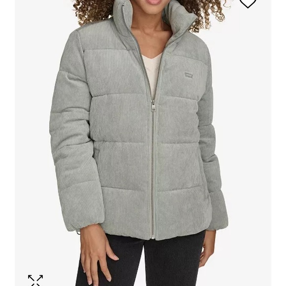 Levi’s Bubble Corduroy Puffer Court Sage Green size XL